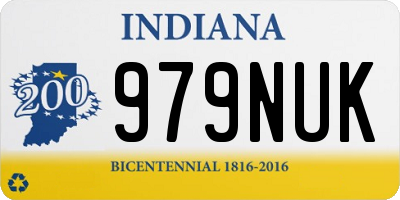 IN license plate 979NUK