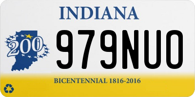 IN license plate 979NUO