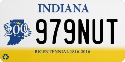 IN license plate 979NUT