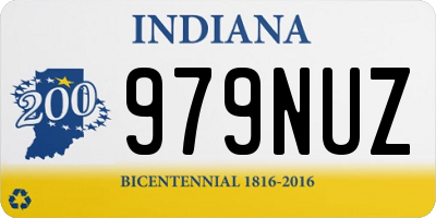 IN license plate 979NUZ
