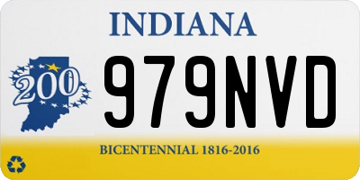 IN license plate 979NVD