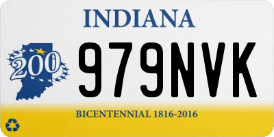 IN license plate 979NVK