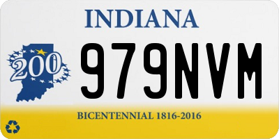 IN license plate 979NVM