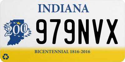 IN license plate 979NVX