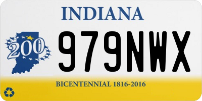 IN license plate 979NWX