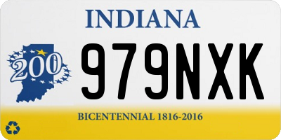 IN license plate 979NXK