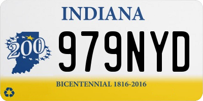 IN license plate 979NYD