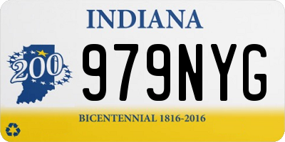 IN license plate 979NYG
