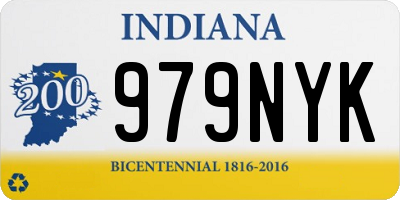 IN license plate 979NYK