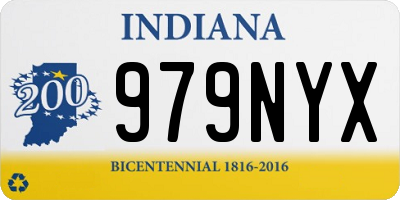 IN license plate 979NYX