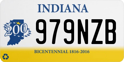 IN license plate 979NZB