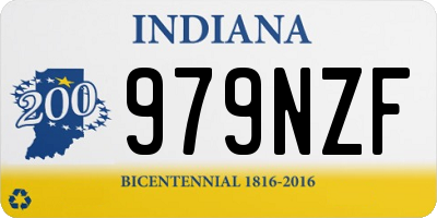 IN license plate 979NZF
