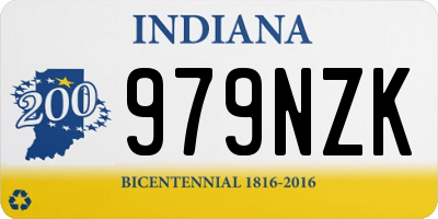 IN license plate 979NZK