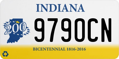 IN license plate 979OCN
