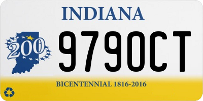 IN license plate 979OCT