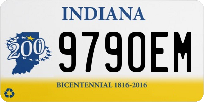 IN license plate 979OEM