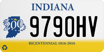 IN license plate 979OHV