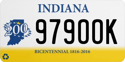 IN license plate 979OOK