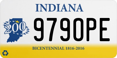 IN license plate 979OPE