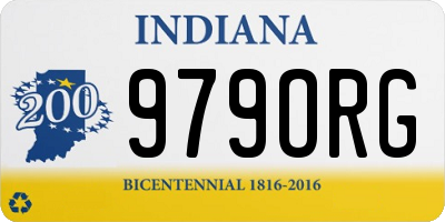 IN license plate 979ORG