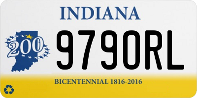 IN license plate 979ORL