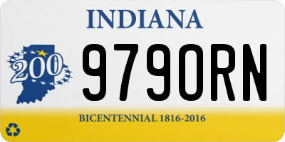 IN license plate 979ORN