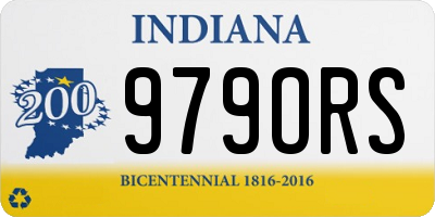 IN license plate 979ORS