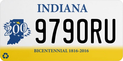 IN license plate 979ORU