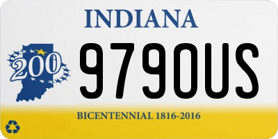 IN license plate 979OUS