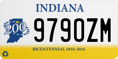 IN license plate 979OZM