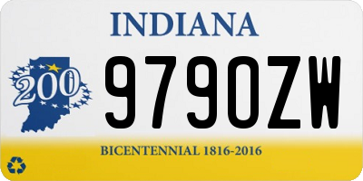 IN license plate 979OZW