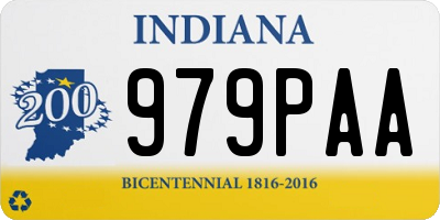 IN license plate 979PAA