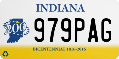 IN license plate 979PAG