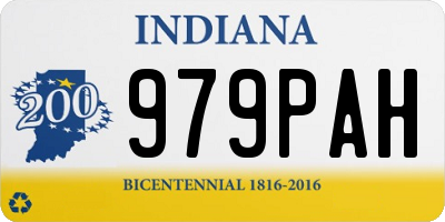 IN license plate 979PAH