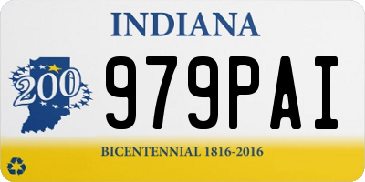 IN license plate 979PAI