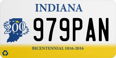 IN license plate 979PAN