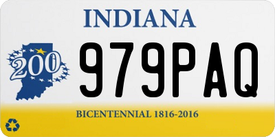 IN license plate 979PAQ