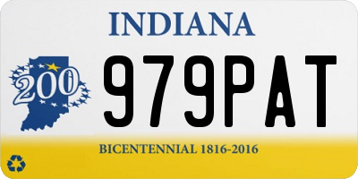 IN license plate 979PAT