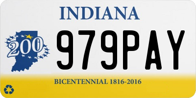 IN license plate 979PAY