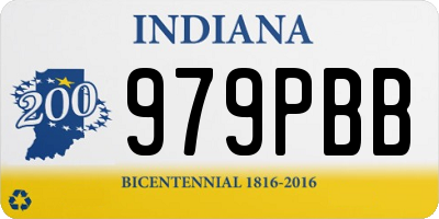 IN license plate 979PBB