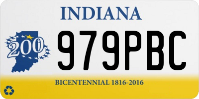 IN license plate 979PBC