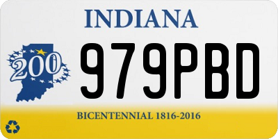 IN license plate 979PBD