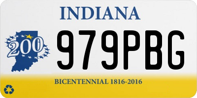 IN license plate 979PBG