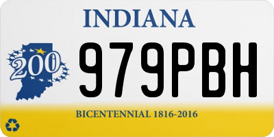IN license plate 979PBH