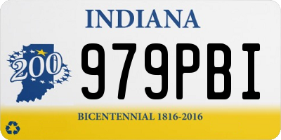IN license plate 979PBI