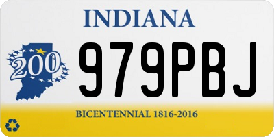 IN license plate 979PBJ