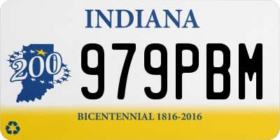 IN license plate 979PBM