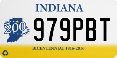 IN license plate 979PBT