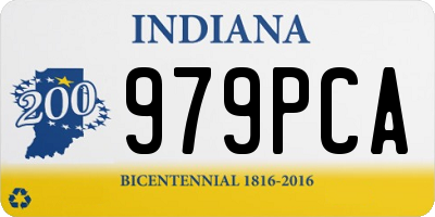 IN license plate 979PCA