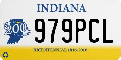 IN license plate 979PCL